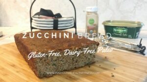 Zucchini Bread on a wooden cutting board