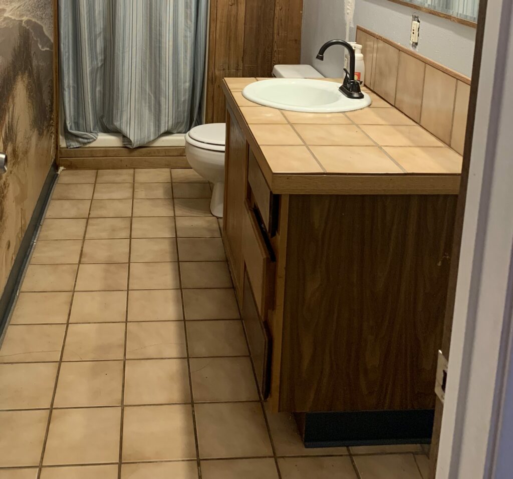 Bathroom remodel Before