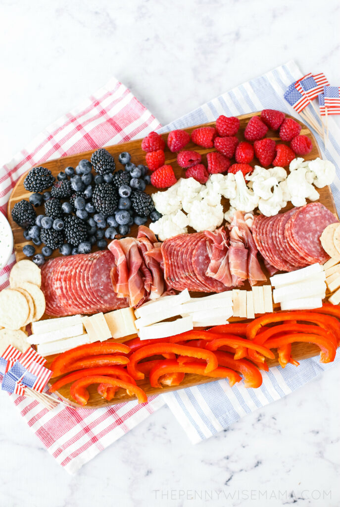 Patriotic Charcuterie Board | American Flag Appetizer
Patriotic Charcuterie Board - An American Flag Meat and Cheese Board. A perfect appetizer for the #FourthofJuly!
https://www.pinterest.com/pin/58757970127278181/