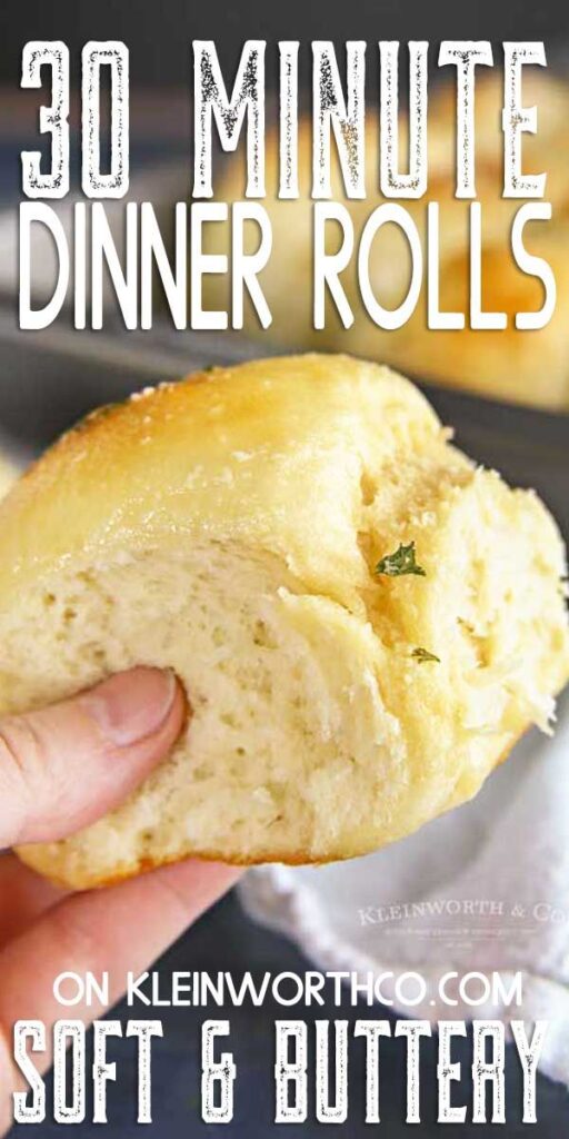 30-Minute Garlic Parmesan Dinner Rolls, the perfect bread recipe to serve with any meal. Great for holidays, so simple to make. Cheesy, garlicky goodness!