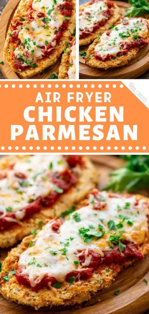 Air Fryer Chicken Parmeasan
A healthy recipe for lunch your family will love! Air Fryer Chicken Parmesan is everything you want in the original but healthier. In this quick and easy healthy meal, the chicken is nice and juicy and the Parmesan coating is crispy. Save this chicken recipe for dinner!