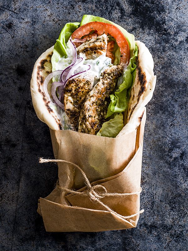 Chicken Gyros  A Greek classic. The hero of this combo is the soft, pillowy pitta, it's worth the effort to make your own
https://pin.it/3EPcBKG