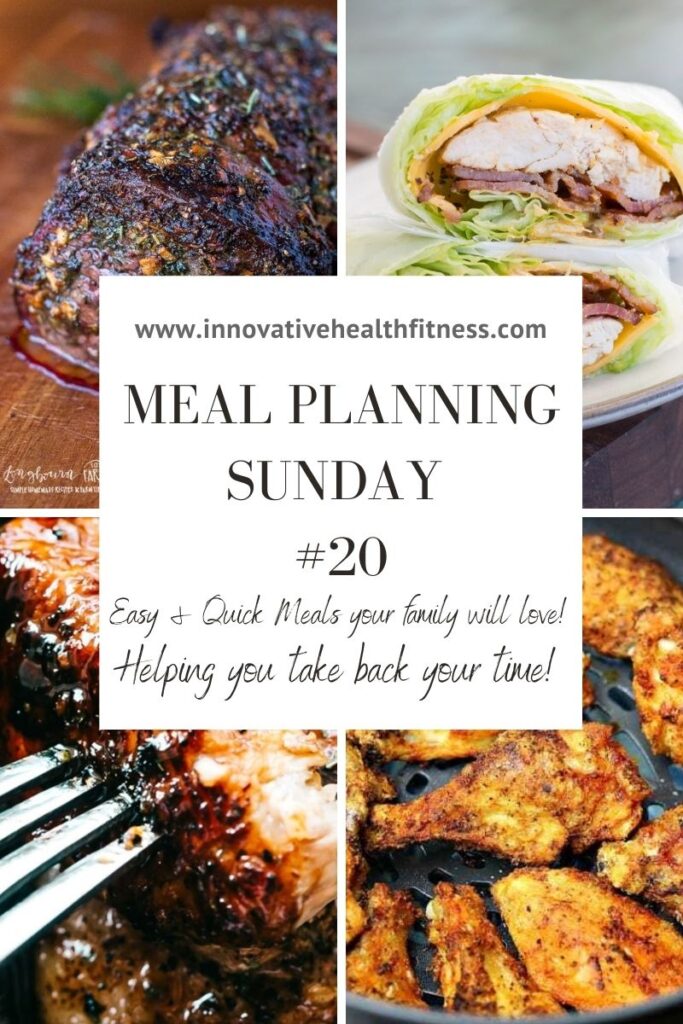 Meal Planning Sunday easy and quick meals your family will love. helping you take back your time! www.innovativehealthfitness.com