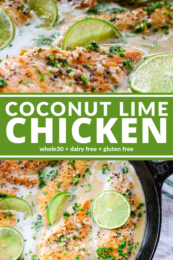 This Coconut Lime Chicken is a quick entree that earns rave reviews! The light and creamy sauce includes a bright burst of lime flavor you’re going to love.