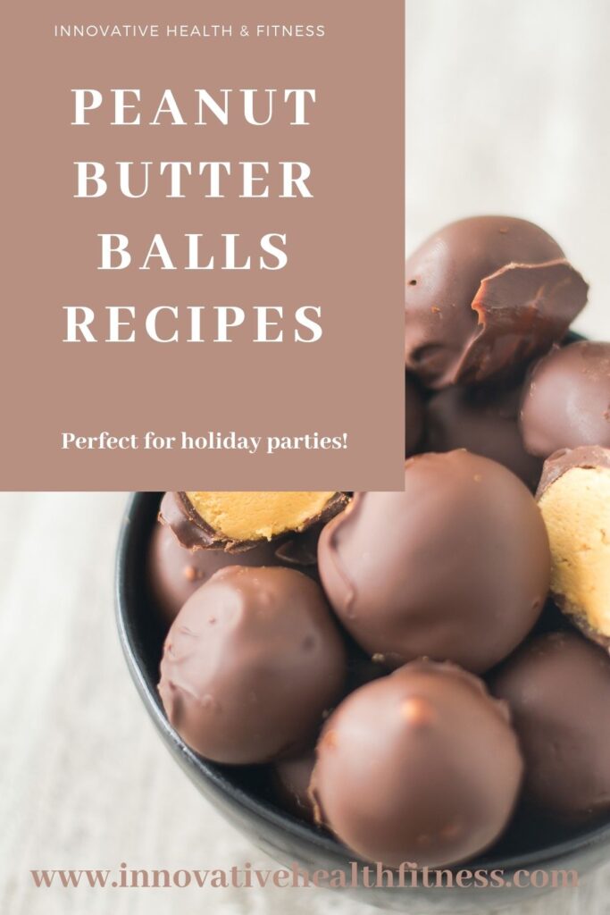 These healthy peanut butter balls come together so easily and are perfect for holiday parties! 
www.innovativehealthfitness.com