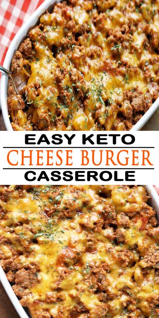  This simple keto cheeseburger casserole is filling and hearty and makes a superb low-carb option to your cheeseburger. #keto #cheeseburger #burger #casserole #recipe #easyrecipe #dinner #cheese #food #cooking