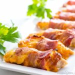 Baked Bacon Wrapped Chicken Tenders Recipe - 3 Ingredients Baked Bacon Wrapped Chicken Tenders Recipe - 3 Ingredients - This easy baked bacon wrapped chicken tenders recipe needs just 3 common ingredients - chicken, bacon, and cheese! Ready in under 30 minutes. #wholesomeyum #keto #lowcarb #dinner #chickenrecipe
