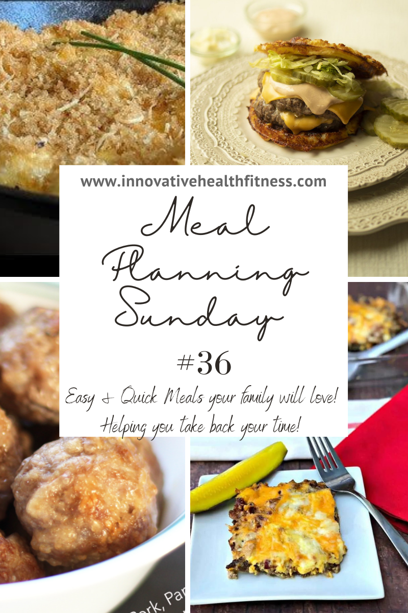 Meal Planning Sunday #36 Easy and quick meals your family will love! Helping you take back your time! www.livesimplywithkristin.com #mealplanning