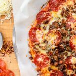 Zero Carb Crust Meat Lovers Pizza Have you made a ZERO carb pizza crust before?! You will LOVE this simple and yummy recipe! It’s kid-friendly too! Add some low sugar marinara sauce and your favorite toppings and you’re good to go!