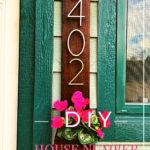 This simple DIY project is a quick way to add curb appeal to your home. Made from an inexpensive cedar fence picket and house numbers