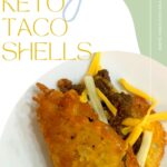 Keto Taco Shell For crunchy hard low-carb taco shells, just make them out of cheese! Simply melt in rounds, shape, and let cool. www.innovativehealthfitness.com