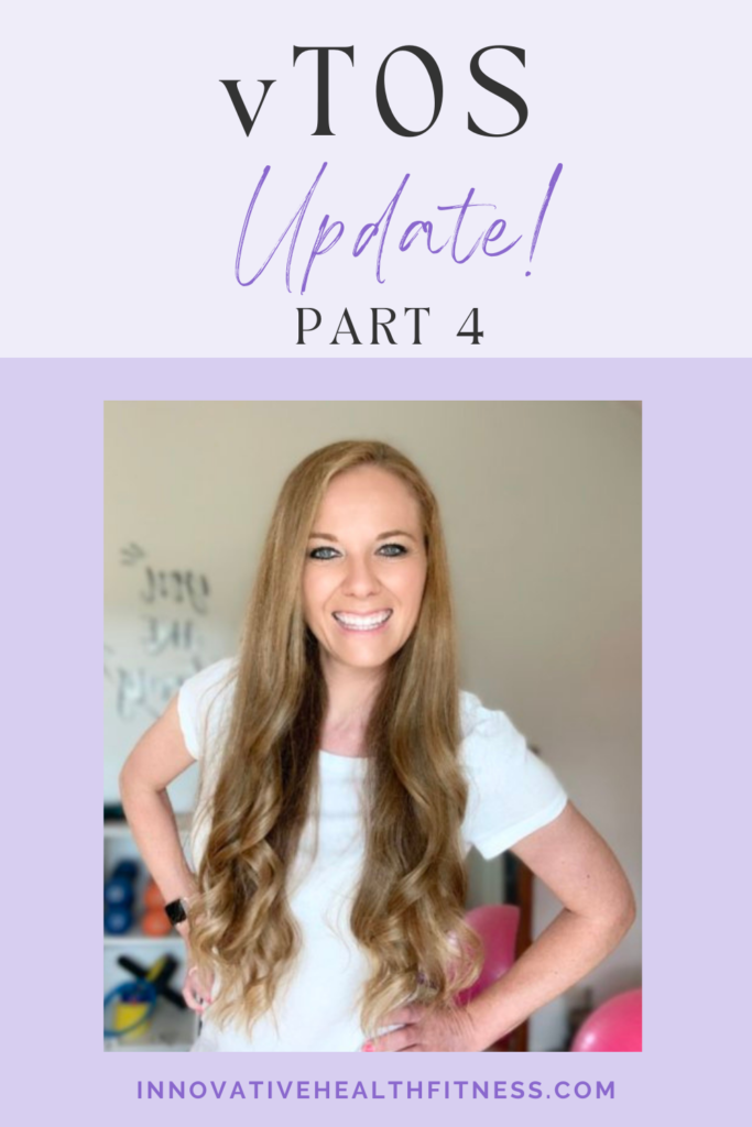 vTOS Journey Part 4 
This journey has been more challenging than I thought it would be. https://livesimplywithkristin.com/vtos-surgery-update-part-4/