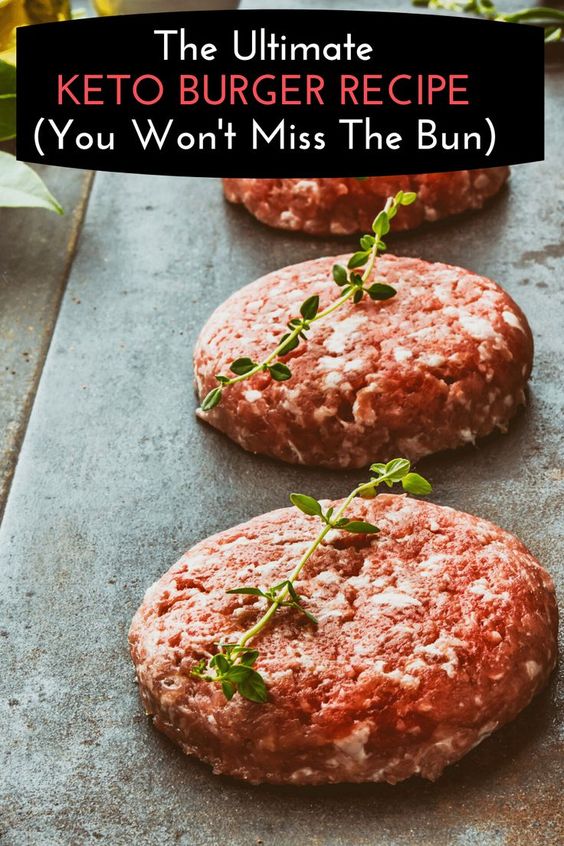 Ultimate Keto Burger Recipe. Build The Perfect Keto Burger. The ultimate bunless low-carb keto burger recipe! Make an epic burger with this easy low-carb ground beef recipe for the grill, oven, or stove top! With only 2.9 net carbs you can't go wrong with this simple homemade healthy burger recipe! #keto #ketorecipes #lowcarb
