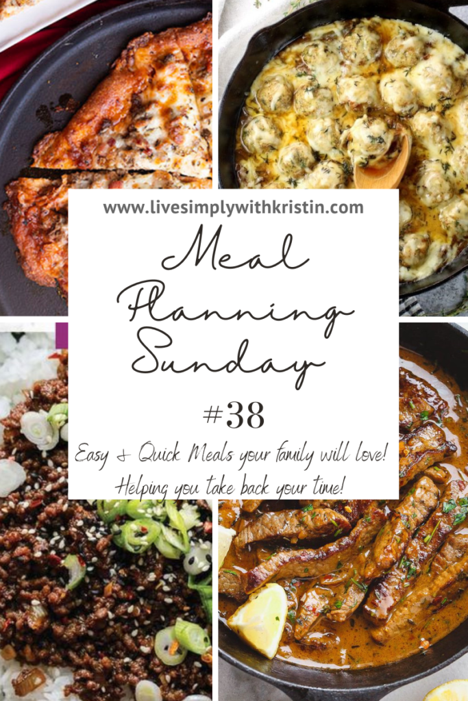 Meal Planning Sunday #38 Easy and quick meals your family will love! Helping you take back your time! https://livesimplywithkristin.com/meal-planning-sunday-38/#mealplanning #keto #carnivore #carnivorediet