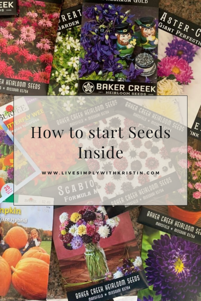 How to Start Seeds Inside https://livesimplywithkristin.com/starting-seeds-inside/