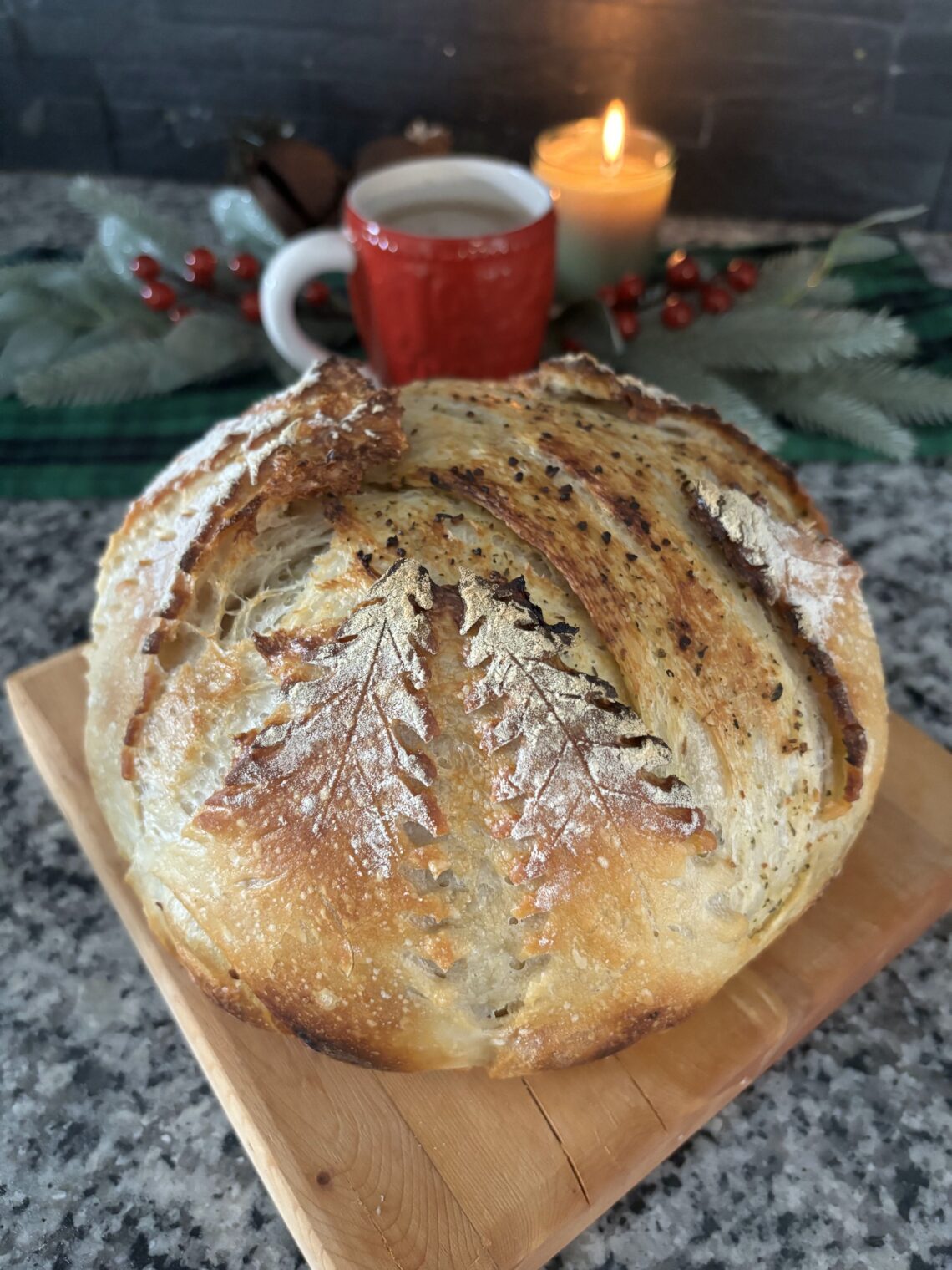 Butter Garlic Herb Sourdough Loaf livesimplywithkristin