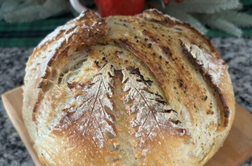 Butter Garlic Herb Sourdough Loaf livesimplywithkristin